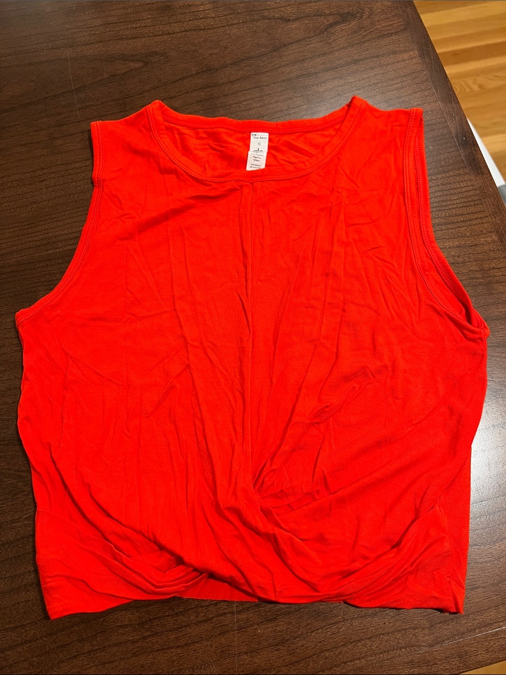 Bright Red Sleeveless Women’s Top